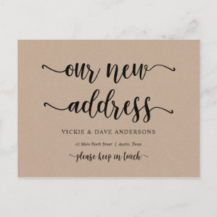 Cartão Postal Nosso Novo Endereço Doméstico, Anúncio Em Moviment
