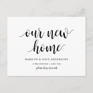 Cartão Postal Nosso Novo Endereço Doméstico, Anúncio em Moviment