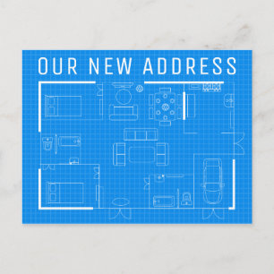 Cartão Postal Nosso Novo Endereço   Projeto Azul