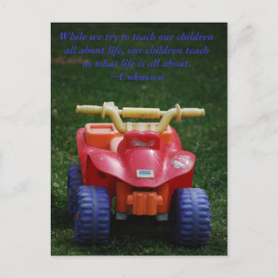 Cartão Postal Nossos filhos nos ensinam