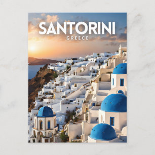 Cartão Postal Nostalgia Santorini - Viagem Art