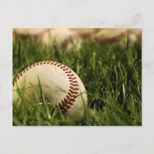 Cartão Postal Nostalgic Baseballs (Frente)
