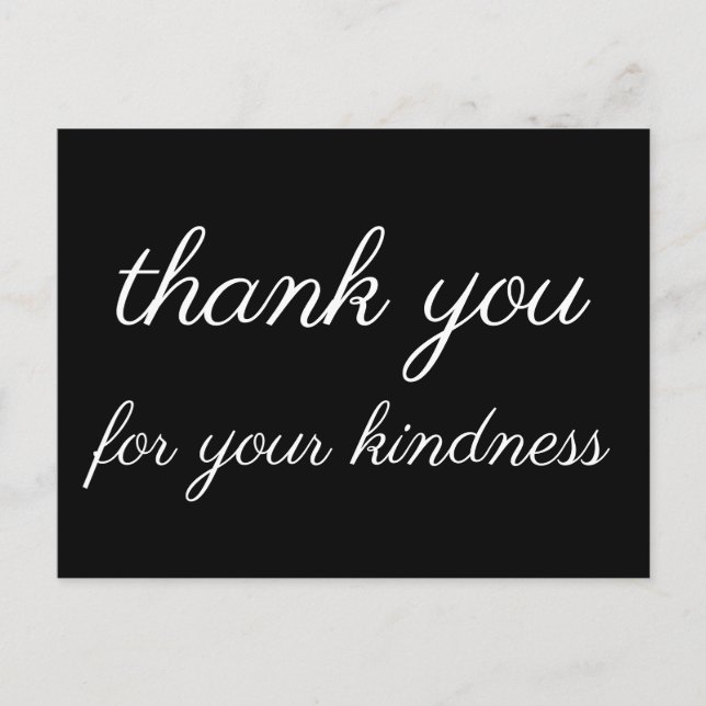 Cartão postal nostálgico "obrigado pela sua gentil (Frente)