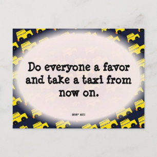 Cartão Postal Nota de Estacionamento Engraçado