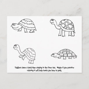 Cartão Postal Nota de Estacionamento Engraçado