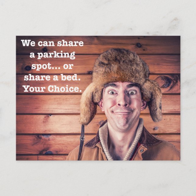 Cartão Postal Nota de Estacionamento Engraçado (Frente)