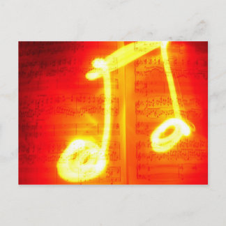 Cartão Postal Nota de Música Exótica