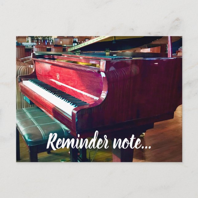 Cartão Postal Nota do lembrete (Frente)