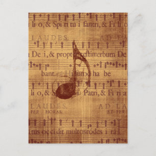 Cartão Postal Nota Musical