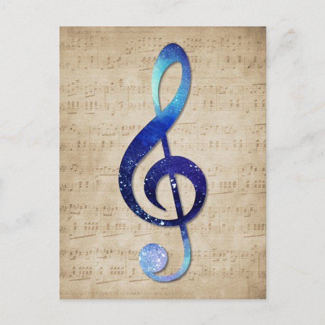 Cartão Postal Notenschlüssel (Frente)