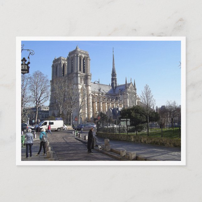 Cartão Postal Notre-Dame Cathedral (Frente)