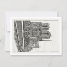 Cartão postal Notre Dame de Paris + Envelope