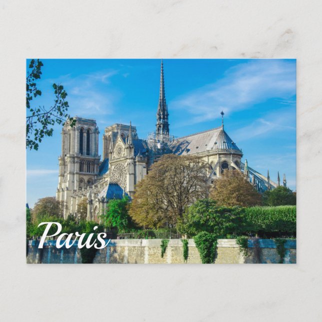 Cartão Postal Notre Dame de Paris, França (Frente)