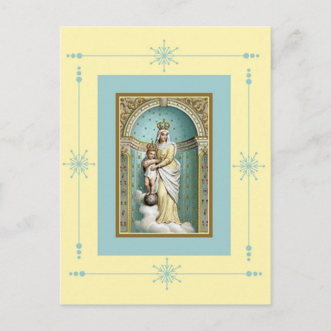 Cartão Postal Notre Dame des Victoire com Jesus (Frente)