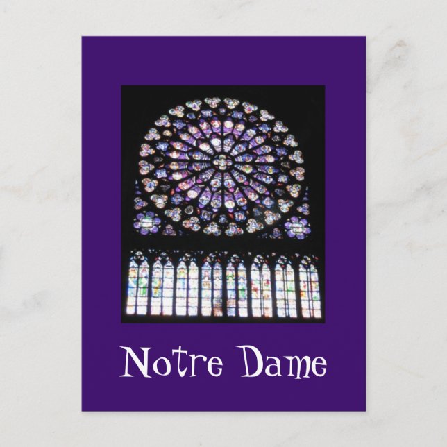 Cartão Postal Notre Dame Paris (Frente)
