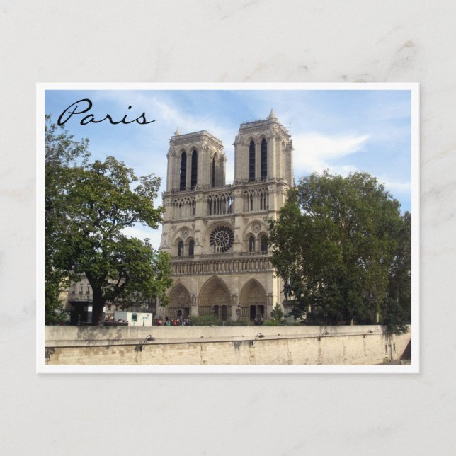 Cartão Postal Notre Dame Paris (Frente)