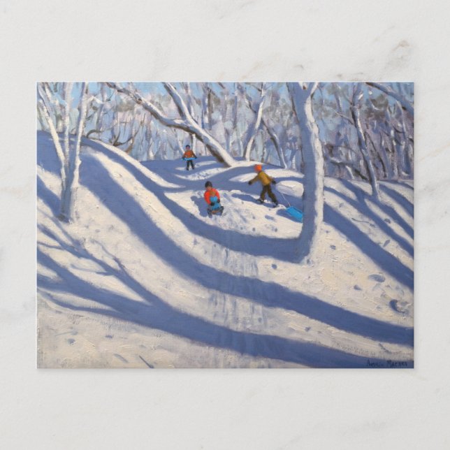 Cartão Postal Nottingham de Bramcote de inverno de 2009 (Frente)