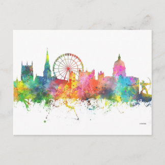 CARTÃO POSTAL NOTTINGHAM ENGLAND SKYLINE