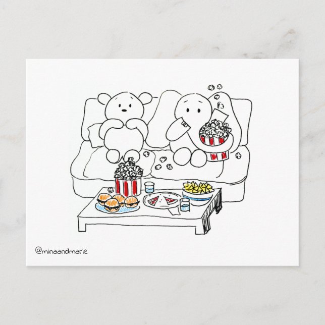 Cartão postal Noturno de Filme (Frente)