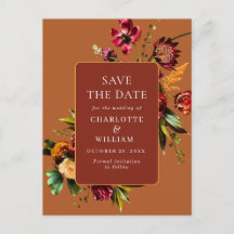 Nouveau Flores Casando Guarde a Data QR Code