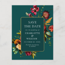 Nouveau Flores Casando Guarde a Data QR Code