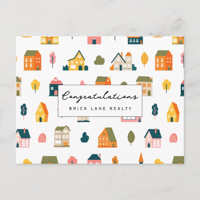 Cartão Postal Nova Área de Parabéns do Proprietário (Frente)