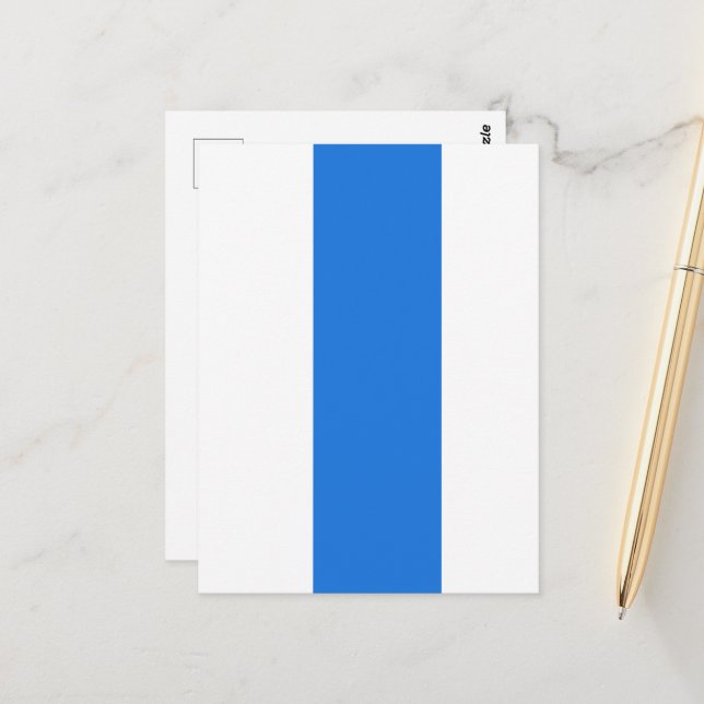 Cartão Postal Nova bandeira da Rússia (Frente/Verso In Situ)