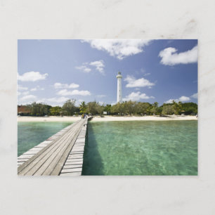 Cartão Postal Nova Caledônia, Ilhéu Amedee. Pier do Ilhéu Amedee