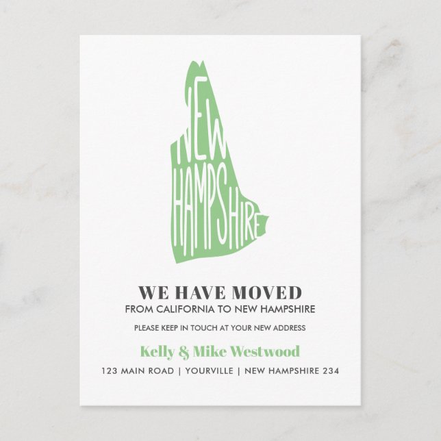 Cartão Postal NOVA CAMARADA Mudámos o novo endereço Nova casa (Frente)