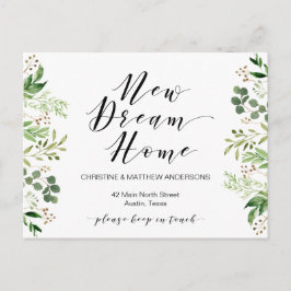 Cartão Postal Nova casa de sonho, Greenerescência, Anúncio em Mo