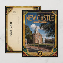Nova Castelo Delaware Arte Deco Vintage Idade Dour