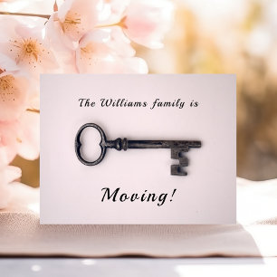 Cartão Postal Nova Chave Antiga do Endereço Doméstico Mínimo a R