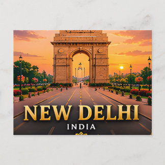 Cartão Postal Nova Deli Capital da Índia Descoberta 🕌