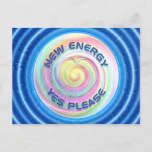 Cartão Postal NOVA ENERGIA - SIM, POR FAVOR, COM coração - água
