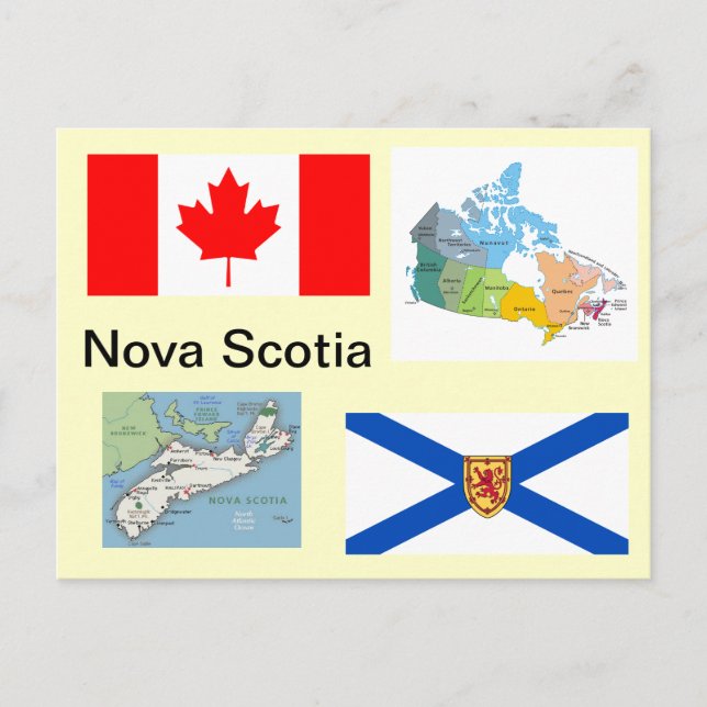 Cartão Postal Nova Escócia Canadá (Frente)