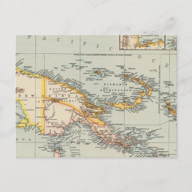 Cartão Postal Nova Guiné, Arquipélago Papuásia (Frente)