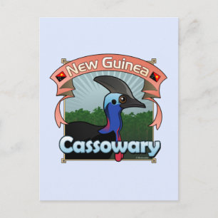 Cartão Postal Nova Guiné Cassowary