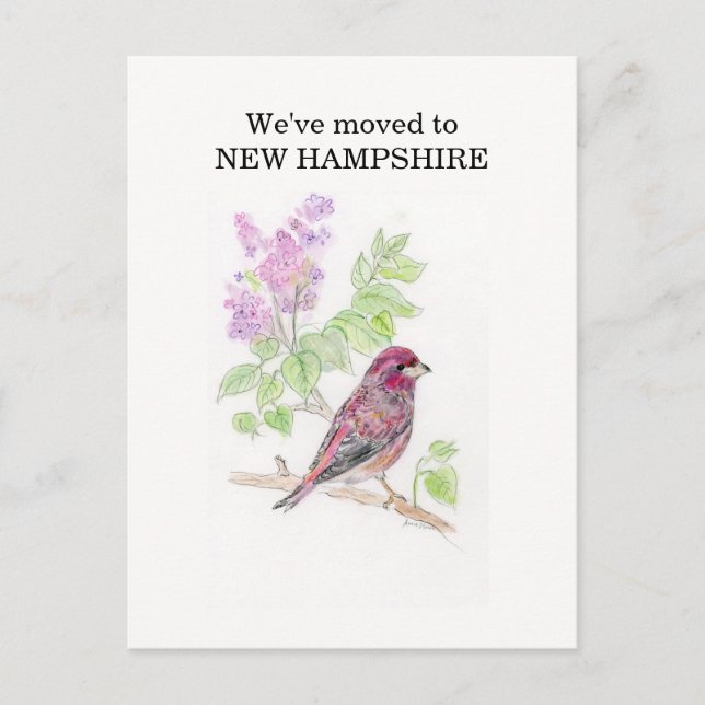 Cartão Postal Nova Hampshire (Frente)