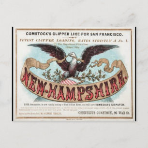 Cartão Postal Nova Hampshire Clipper Sailing