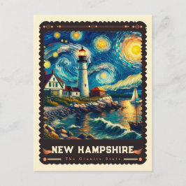 Cartão Postal Nova Hampshire | Inspirado em Vincent Van Gogh