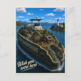 Cartão Postal Nova Hampshire | Wish You Were Here | State Series