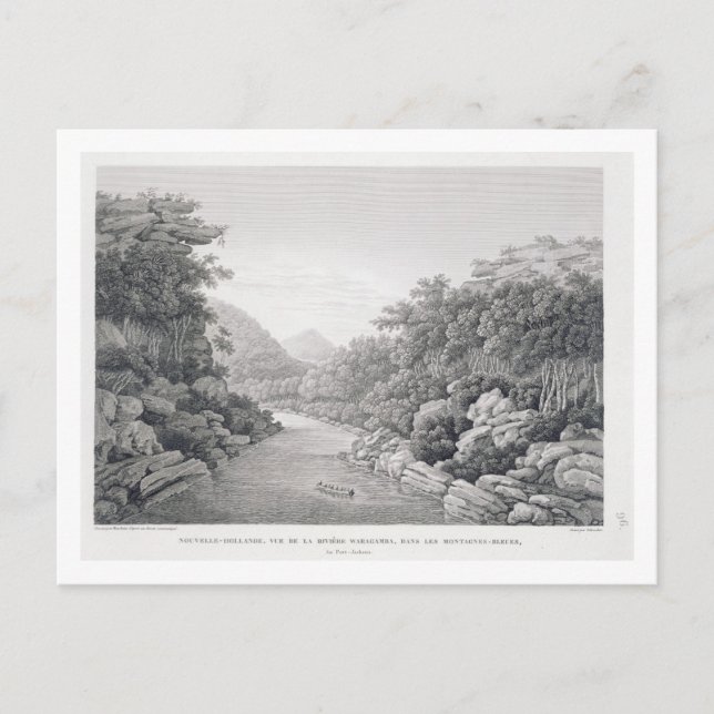 Cartão Postal Nova Holanda: Vista do Rio Waragamba no Bl (Frente)