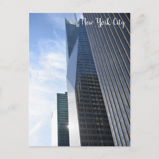 Cartão Postal Nova Iorque 6 Avenue arranha-céus Edifícios NYC (Frente)