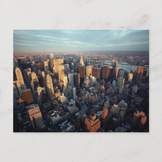 Cartão Postal Nova Iorque Aerial Vista Chrysler Building Spire