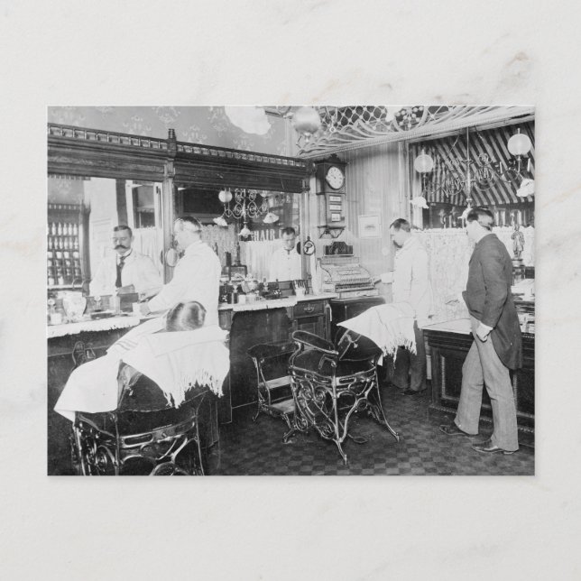 Cartão Postal Nova Iorque Barber Compro, 1895 (Frente)