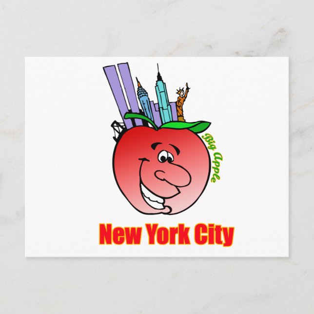 Cartão Postal Nova Iorque Big Apple (Frente)
