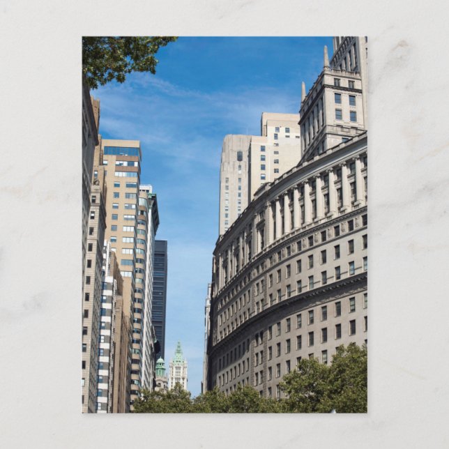 Cartão Postal Nova Iorque de Construção de Óleo Padrão (Frente)