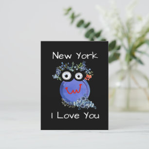 Cartão Postal Nova Iorque, eu te amo, eu amo NY