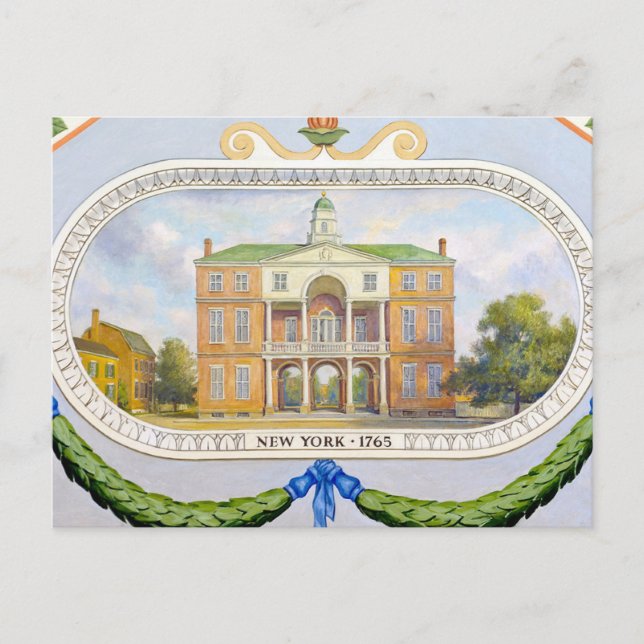 Cartão Postal Nova Iorque Hall - 1765 (Frente)