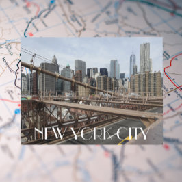 Cartão Postal Nova Iorque Lower Manhattan Skyline Viagem